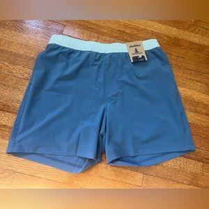 Men’s Chubbies Swim Trunks Shorts Blue Medium 5.5” Inseam Compression Lined